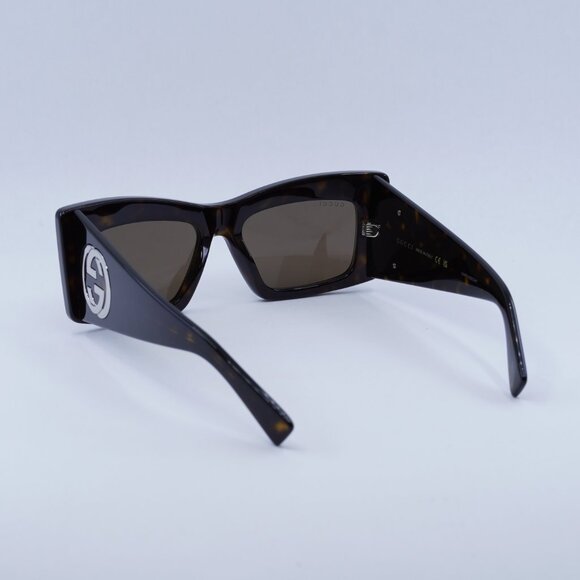 ?️ New Gucci GG1842S 002 Sunglasses - Havana Frame, Brown Lenses
